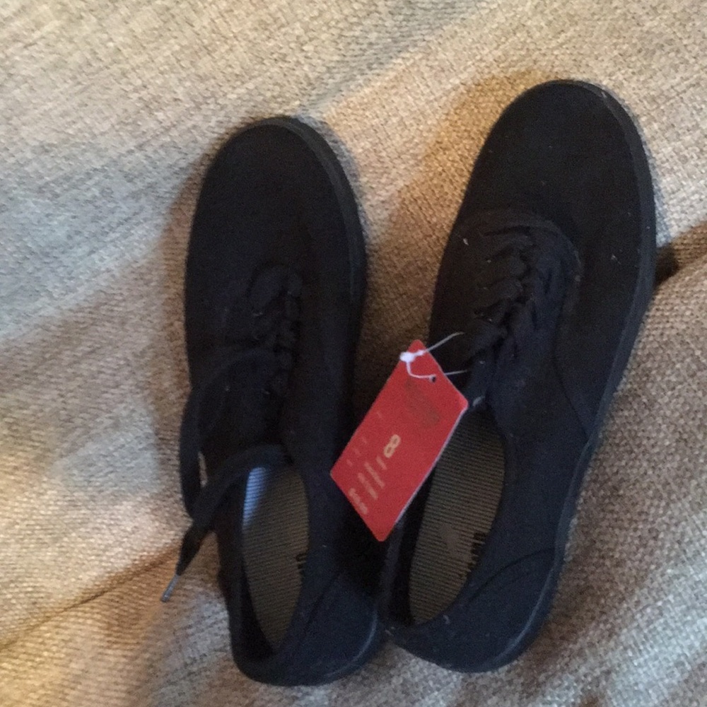 Black laced keds styled sneakers